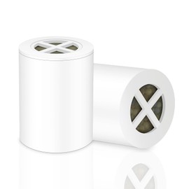 A-01 replacement filter compatible with Afina filter shower head, clean water - high pressure shower - reduce dry skin itching and dandruff - improve the condition of your skin and hair (2 PACK)