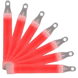 blinkee Radiant Ruby Red Glow Sticks – Non-Toxic, Lightweight, No-Battery Safety Lights for Outdoor Activities, Cave Explorations and Parties – Bulk Pack of 50 with String Necklaces