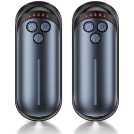 DeeKom Rechargeable Hand Warmers 2 Pack, 6000mAh Electric Hand Warmer Rechargeable, 2 in 1 Portable Hand Warmers with AI Smart Chips, Outdoor, Hunting, Camping for Family for Christmas