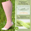 LEVSOX Wide Calf Bamboo Viscose Compression Socks for Women Plus