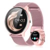 Anfei 1.28 Ft Pantalla HD Táctil Smart Watch mujer, Reloj