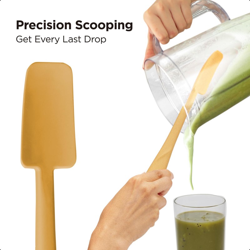 Kitchen Mama WaltzGrip Platinum Silicone Jar and Can Spatula Utensil
