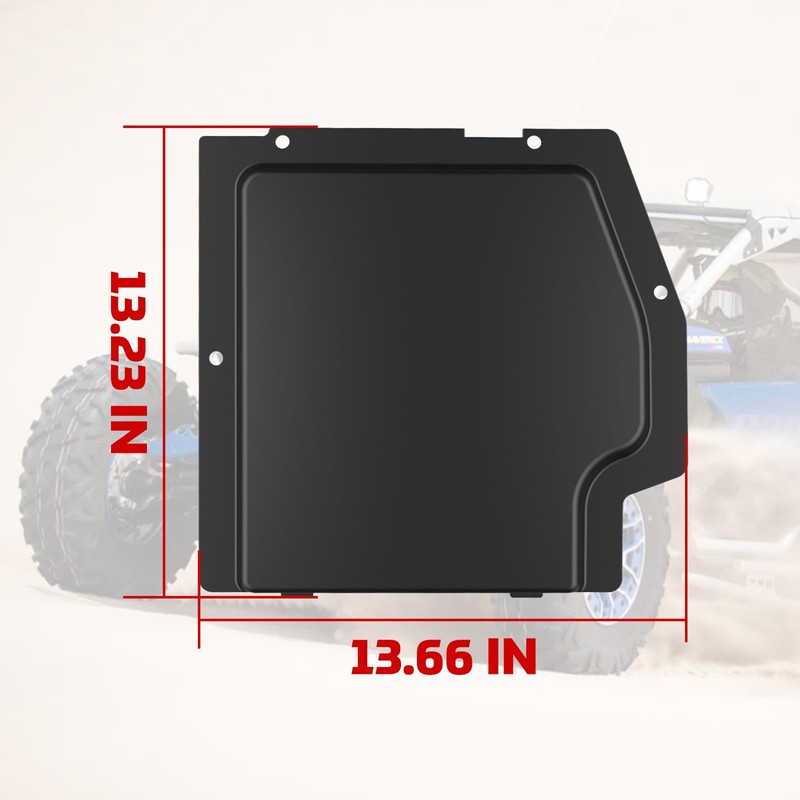 XUTVOTOR Can Am X3 Battery Cover, Plastic Black Battery Cover