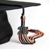 Endea Graduation Mixed Triple Color Tassel with Black Bling Charm