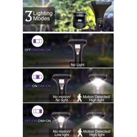 AURAXY LED Solar Powered Motion Sensor Pathway Lights, Battery Powered Outdoor Waterproof Motion Detector Walkway Light, Use for Your House's Yard Backyard Driveway Sidewalk Path Garden etc.(2 Pack)