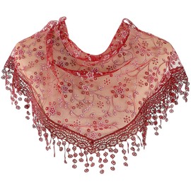 MAIRY Women's Scarves & Wraps Women Chapel Veil Scarf Lace Floral Mantilla Veils Wrap Shawl Mass Head Covering Scarfs-138015