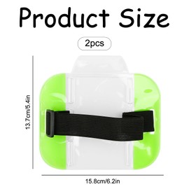 Bojueshaw 2pcs ID Security Arm Badge Holders,License Badge Holder,Adjustable Arm Badge Holders,High Visibility for Security Personnel,Guards
