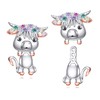 Highland Cow Earrings 925 Sterling Sliver Cow Earrings Highland Cow