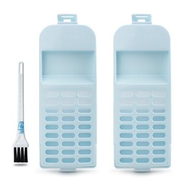 ISTORA Lint Filter, Dust Removal Net, 2 Pieces, Garbage Removal Net with Clean Brush, Compatible with Hitachi Washing Machines, For Hitachi Washing Machines, Model Number: NET-KV100C-001