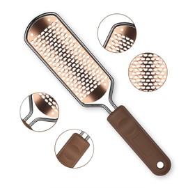 ASXMYAQ Foot File, Exfoliating Remover, Foot Scraper, Pedicure Tool, Stainless Steel Foot Slap, Heels, Exfoliating, Exfoliating, Foot Safe, Hygienic, Washable, Powerful Power, Fish Sharpener,