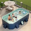 Foldable Pool, Non-Inflatable Swimming Pool for Kids, Adults and Pets,