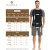 NACHILA Men's Pajamas Set-Viscose Made from Bamboo, Sleepwear Raglan Pj