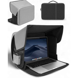 Laptop Sun Shade, Fits 13-16 inch Laptop, UV-Heat Reflective & Water-Resistant Material, Easy to Carry Computer Case for Working Outside,Travel, Beach