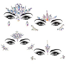 Xiang Ru Face Sticker, Eye Sticker, Eye Makeup, Body Seal, Tattoo Sticker, Face, 3D, Shimmer, Glow in the Dark