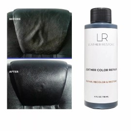 Leather Restore Espresso Very Dark Brown Leather Color Repair 4 Oz Recolor Restorer Couch Car