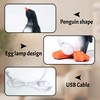 Ammonite Penguin Egg Lamp,3D Laying Egg Lamp, Funny Resin Night