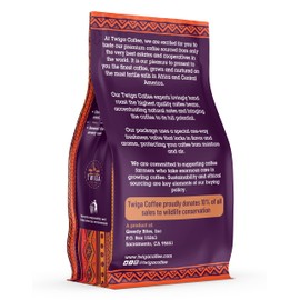 Twiga Coffee | Rwanda Coffee | USDA Organic | Fairtrade | Medium Roast | Whole Bean | 12 oz