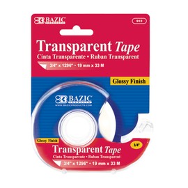 BAZIC 3/4" X 1296" Transparent Tape w/Dispenser