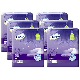TENA Lady Pants Night L / Large - 6 Packs / 6 x 7 = 42 Pieces (1 Box)