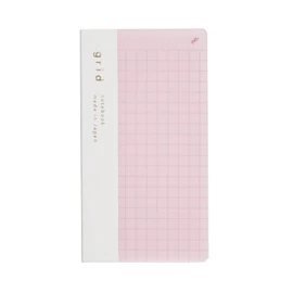 Daigo R1819 Isshoni Notebook, Number, Mini Square, Pink, Bulk Pack, Set of 2
