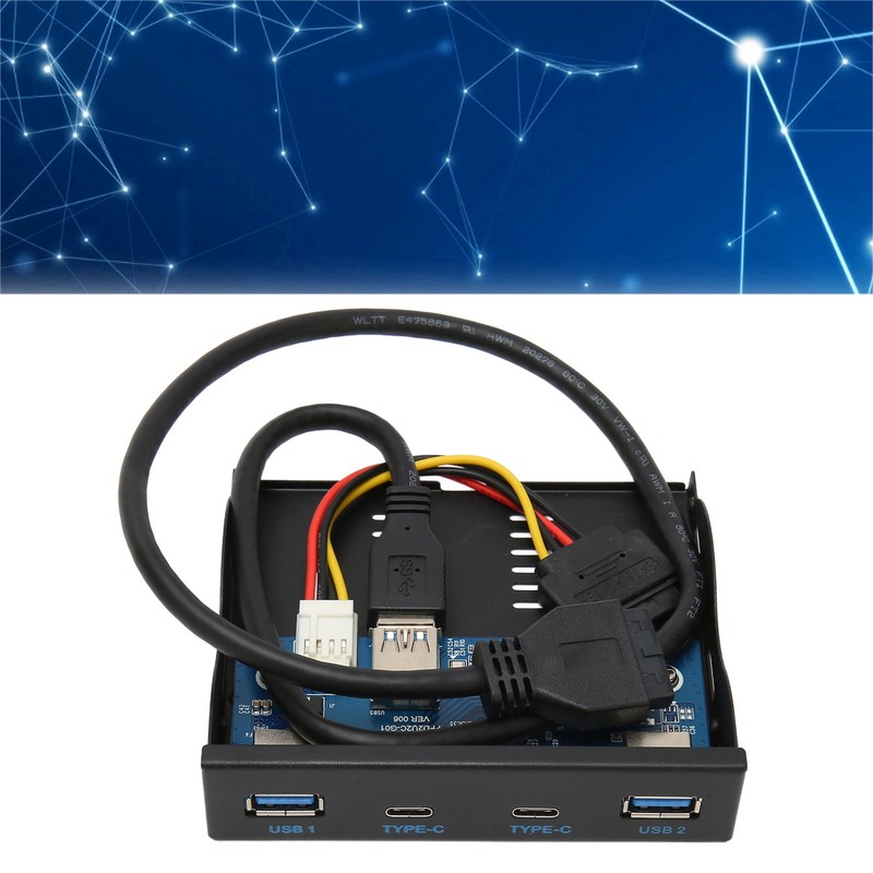 USB 3.2 Front Panel Hub 6 Ports 5Gbps High Speed