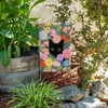 GRAPHICS & MORE Black Cat Hiding in Spring Flowers Garden