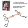 Horse Chew, Stainless Steel Training Bit, Copper Jointed Crescent Bit