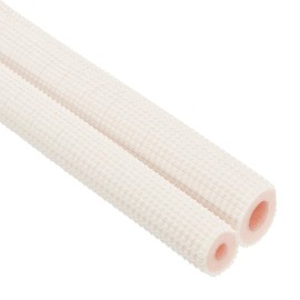 PATIKIL Pipe Insulation Foam Tube, Heat Preservation Insulated Foam Tubing for 1/4", 1/2" O.D. Mini Split Copper Line Set Water Pipes,9.84Ft,White/Pink