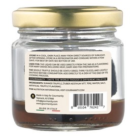 Gourmanity Tartufi Whole Black Summer Truffles in Brine 1.76oz from Italy