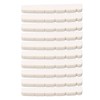 10Pcs Guitar Slotted Bone Nut Flat Bottom 6 String Electric