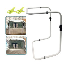 Zelen Blanket Lifter for Foot of Bed Tent Foot Cradle Keep Blankets Off Feet Blanket Holder for Bed Foot Surgery Recovery Adjustable 21.3''-28.6'' Blanket Support Lift Bar Sheet Lifter