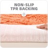 Lansatte Boho Rustic Bath Mat Orange Non-Slip 16’’W x 24’’L