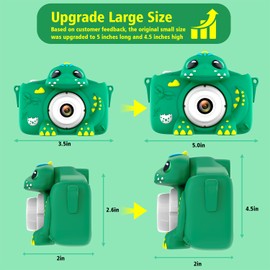 Kids Camera for Girls Boys Toddlers Childrens Age 3-8 Digital Selfie with 64GB Card for Son Daughter Grandson Granddaughter Christmas Birthday Gifts