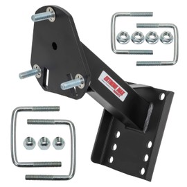 Extreme Max 3001.0081 High Mount Spare Tire Carrier for 5 & 6-Hole Tires Up to 16" - Black