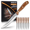 DRAGON RIOT Steak Knives Set of 8, Ultra Sharp Steak