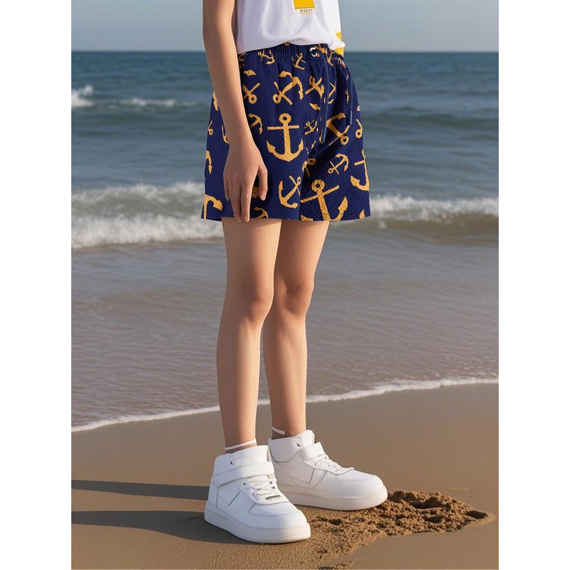 NATUST Boys' Printed Swimming Shorts with Mesh Lining Beach Shorts,