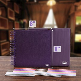 Mr. Pen Scrapbook Photo Album with 400pcs Corner Stickers, 8x8 Inch, 80 Blank Pages