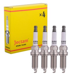 Jectam - Bujías de repuesto para automóviles, 4 bujías de iridio FXE20HR11 22401-JD01B compatibles con TIIDA 2007-2012 Altima 2007-2016 Cube Micra Nv200 Rogue Sentra Versa
