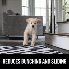 GORILLA GRIP Rug Pad for Carpet Floor, Double Sided Mat 2x8 FT Gripper for Over Carpets, Keep Area Rugs in Place on Carpeted Floors, No Residue Adhesive Pads, Reduce Runner Shifting or Bunching