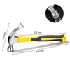BJDSI 16 oz Hammer with Smooth Face,Electrician Hammer with Shock