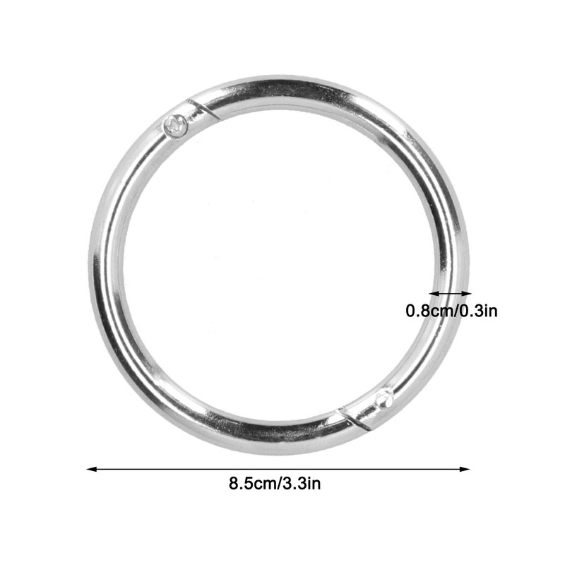 2PCS Carbon Steel Bull Cattle Cow Nose Ring Farm Animal
