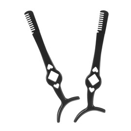 Mikinona 2pcs Lash Tweezers for Women Stainless Steel Eyelash Clamp Lash Comb Metal Set