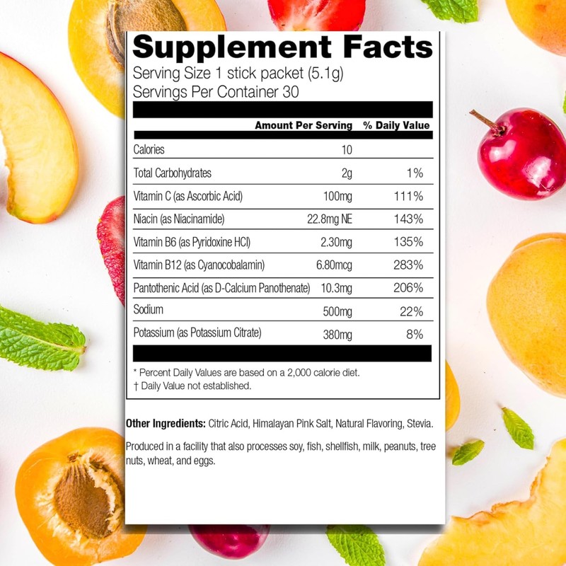 310 Hydrate Watermelon Electrolytes Powder Packets - No Sugar Hydration