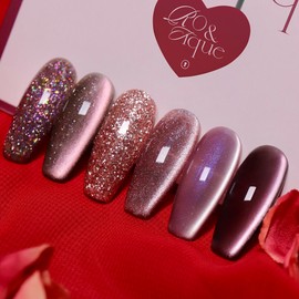 Mayour Roantique Glitter Magnetic Gel 6-piece set / 메이유어 로앤틱 글리터 자석젤 6종 세트
