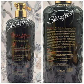 Bella-white Glutta-glow Whitening Body Wash Shower Gel With Papaya 1000ml x1👌