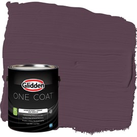Glidden Interior Paint + Primer: Purple/Purple Basil, One Coat, Semi-Gloss, 1-Gallon