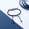 constantlife Birthstone Crystal Cube Urn Bracelet for Ashes Braided Rope