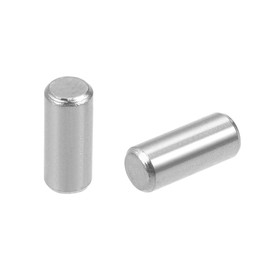 TOP-VIGOR 20Pcs 5mm x 12mm Dowel Pins Shelf Support Pegs, 304 Stainless Steel Cylindrical Shelf Support Pin Fasten Elements Silver Tone