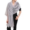 Prettystern Women's 100% Cashmere Feather Light Ring Pashmina Scarf Evening