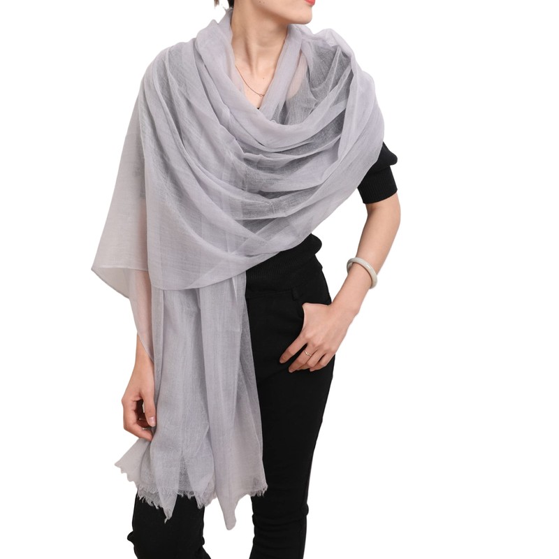 Prettystern Women's 100% Cashmere Feather Light Ring Pashmina Scarf Evening